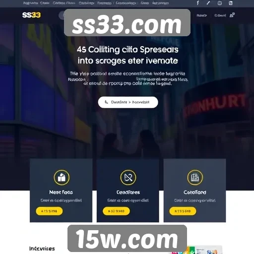 Interface do usuário e navegação do ss33.com